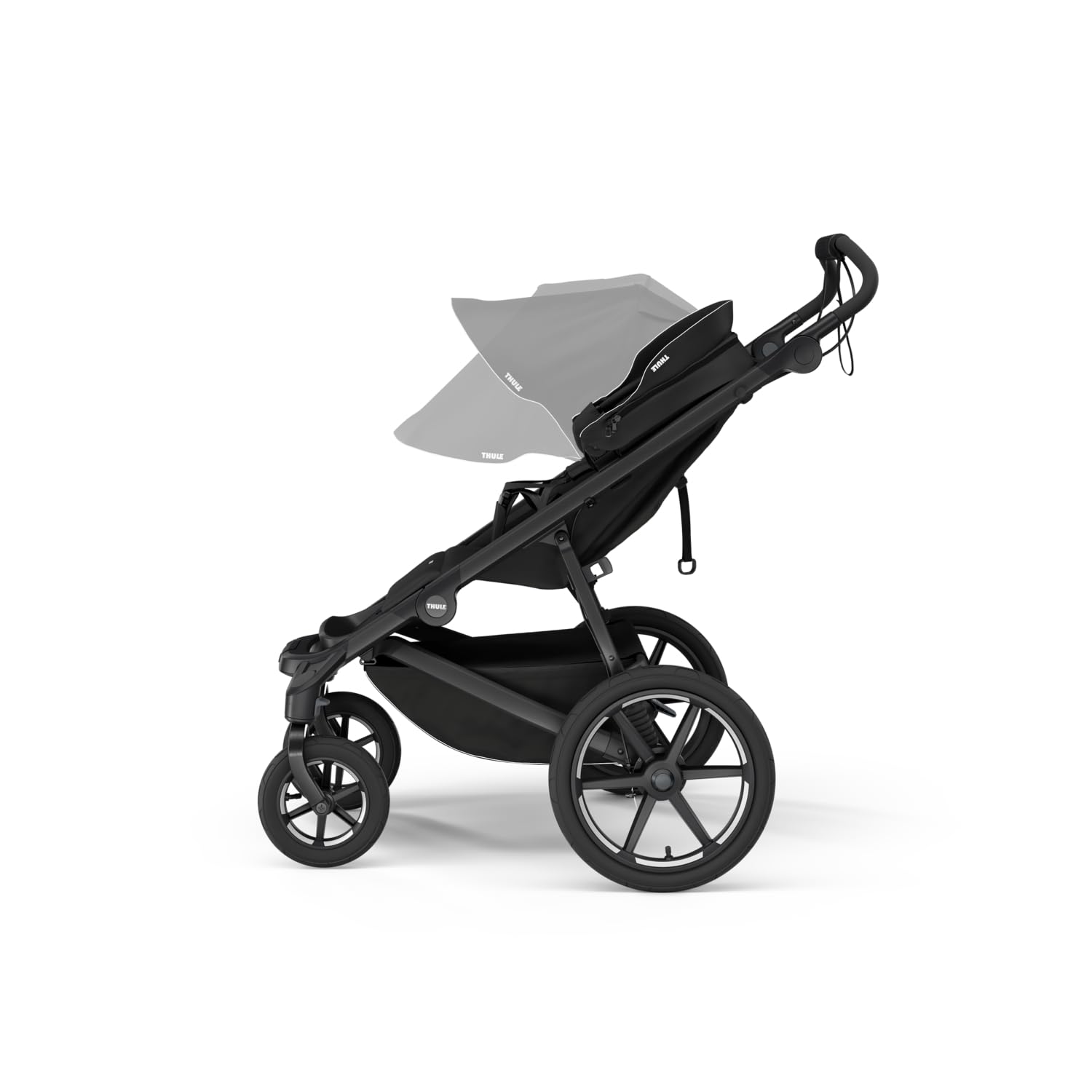 Thule Urban Glide 4-wheel Buggy Für Jedes Terrain Black on Black One-Size | Jogging-Spaziergänger