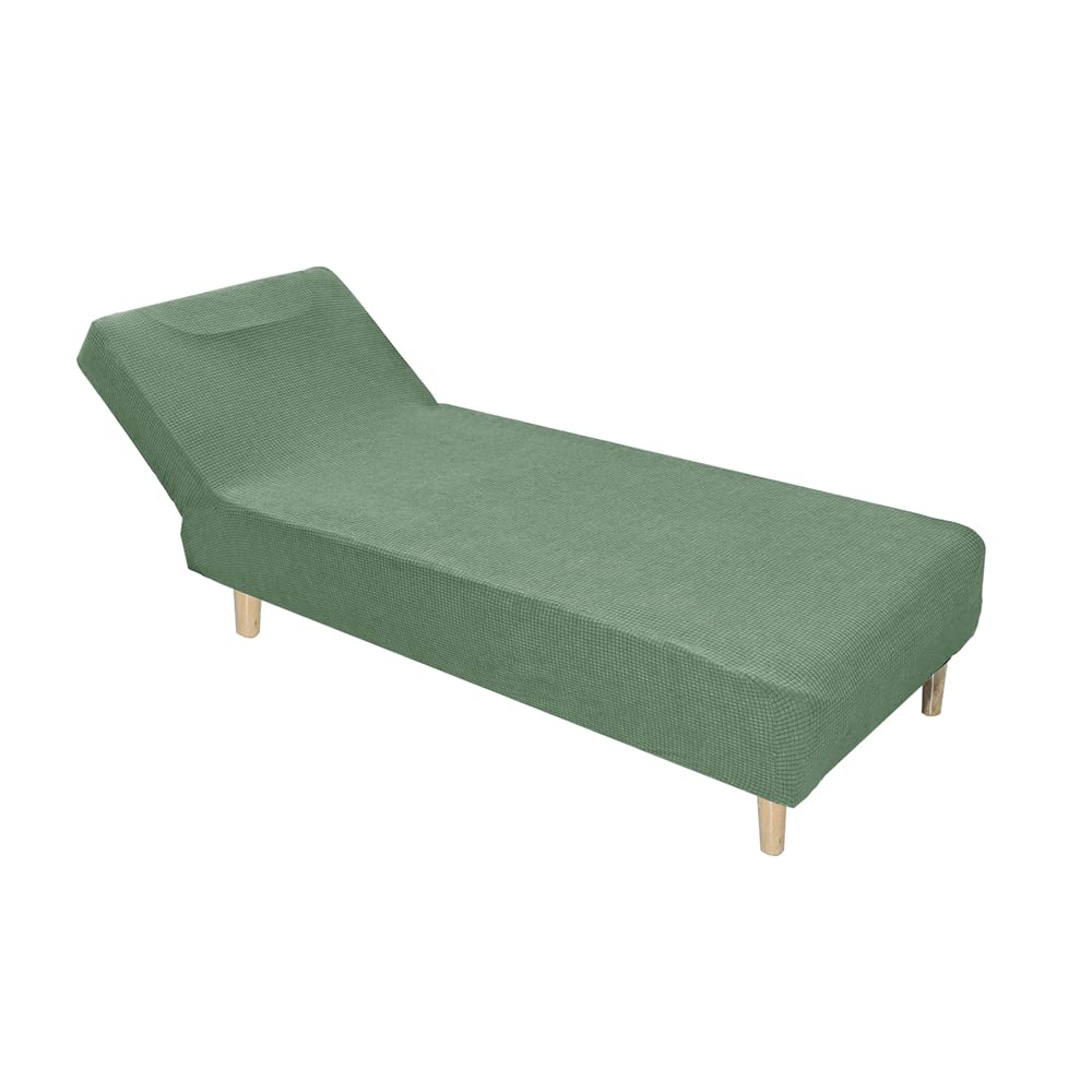 Housse pour chaise longue douce en fourrure verte cocooning