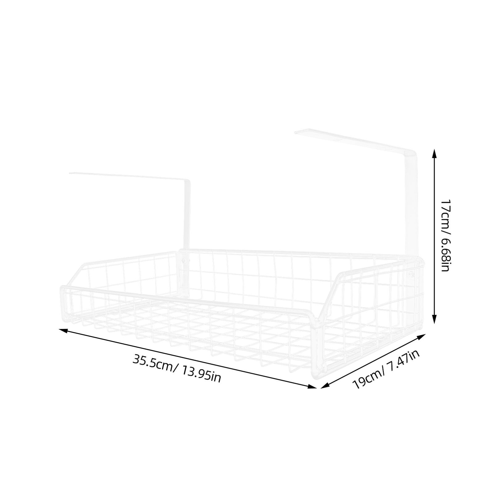 Homoyoyo Organisateur Câbles sous Bureau Blanc Grand Format Rangement sans Perçage pour Gestion Filaire Support Robuste et Facile à Installer pour Bureau et Salle de Réunion