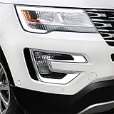 Vesul Chrome Front Fog Lamp Fog Light Cover Trim for Ford Explorer 2016 2017 2018