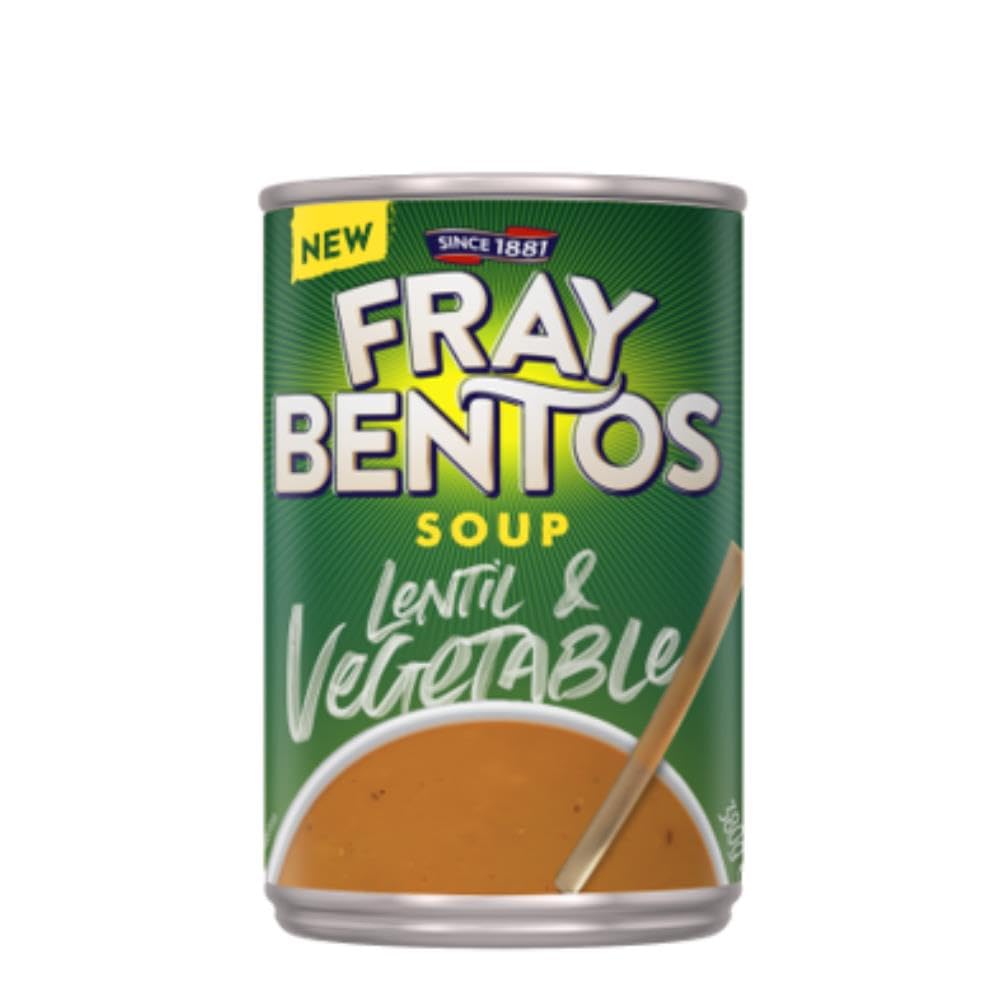 Fray Bentos Lentil & Vegetable Soup, Vegetarian, 380 g (12-Pack)