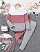 Doresbebe Girls Fall Winter Outfit Set Long Sleeve 2Pcs - Cozy Hoodie Sweatshirt Top Shirt Stretchy Fashion Pants Leggings for 5 6 Year Old Princess Spring Overall Set Pink