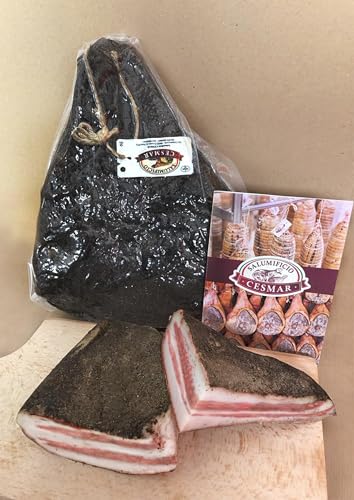 Guanciale 1,2 kg Gourmet g.g.A (I.G.P.) ganzes Stück – luftgetrocknete italienische Schweinebacke, glutenfrei – ideal für Pasta Amatriciana & Carbonara