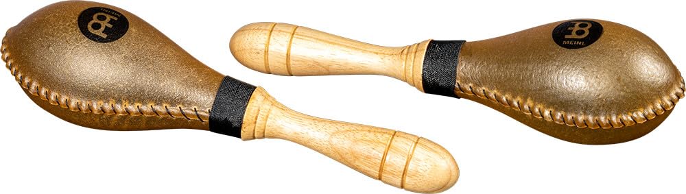 Meinl Percussion MSM4 - Maracas Rawhide (Jumbo), lunghezza 30 cm, Colore: Legno Naturale