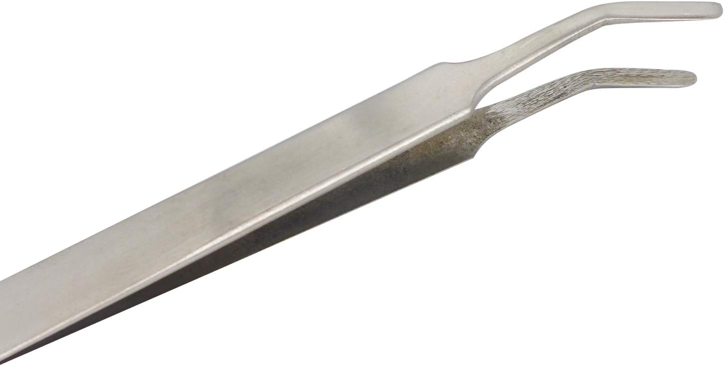 Stainless Steel Curved TipTongs Stamp Tweezers,Philately Collector Tools,Used for Crafts,Jewelry,Beauty,Electronic Repairing,Precision Work and Hobbies - Image 5