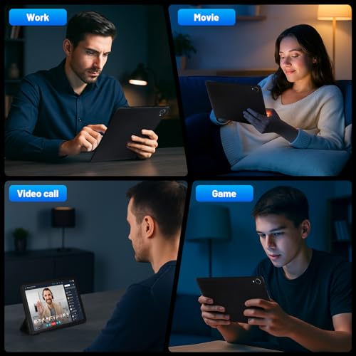 Image of HiGrace 10 Inch Android 15 Tablet, 24GB RAM+128GB ROM (1TB TF), 8-Core Processor, Widevine L1 HD Screen, WiFi 6 & BL 5.4, Type-C Fast Charging, Dual Camera, 2-in-1 Tablet with Keyboard