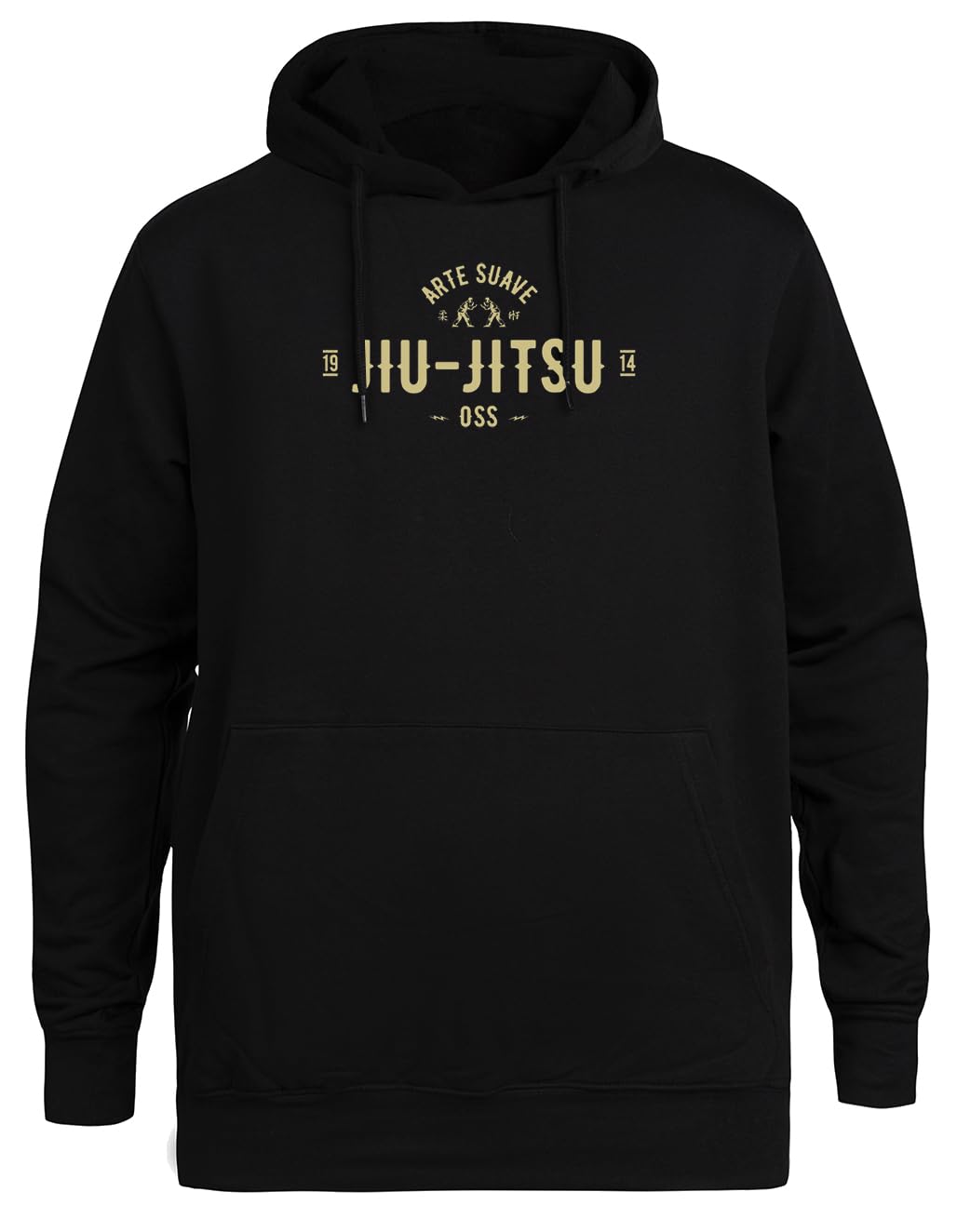 Camisa De Jiu Jitsu Brasileño Arte Sudadera con Capucha Negra Unisex Chaqueta Ecológica Unisex Black Hoodie Eco-Friendly Hooded Jacket