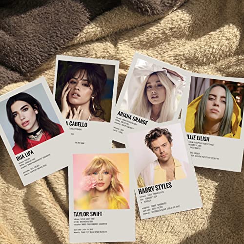 Image of Singer Wall Collage Kit 50 PCS A6 Posters for Wall | Billie Eilish The Weeknd Music Posters | Home Decor | Wall Decor Items | Room Decoration Items for Bedroom | Wall Stickers for Home | Bedroom Decorative Items