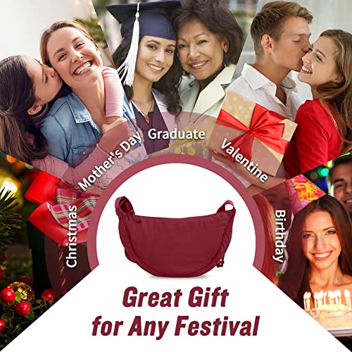Image of Nylon Crescent Crossbody Bag for Women Men, Small Travel Sling Bag