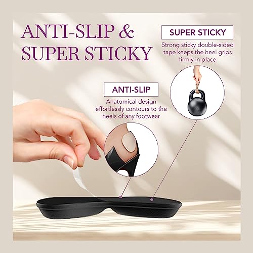 Image of Ballotte Premium Heel Cushion Pad Heel Grips for Women Shoes Back of Feet Pads. that are Too Big Foot Inserts for Women & Men Arch Support Grips for Better Mobility (Heel Grips 12 Pack Multicolor)