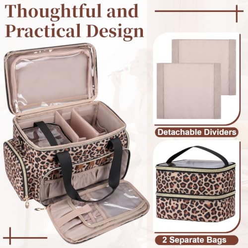 Image of GDNasist Large Makeup Bag, Portable Travel Makeup Bag Organizer