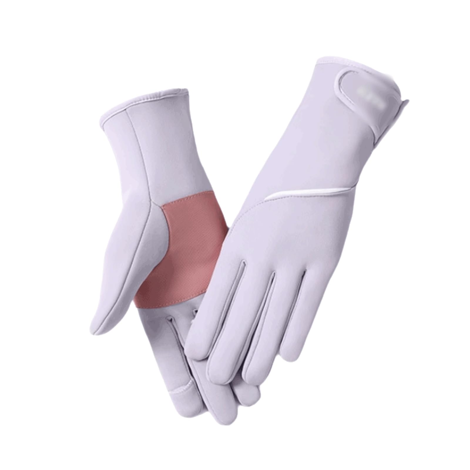 Guantes cálidos for mujer, manoplas de poliéster con dedos for pantalla táctil, guantes con forro cálido, guantes deportivos térmicos, guantes de ciclismo suaves y acogedores, talla única