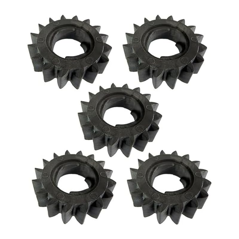 Genérico For Briggs & Stratton 280104 Motor de Arranque piñones Engranaje 16 Dientes Motor césped Tractor cortacésped Piezas(Black 5PCS)