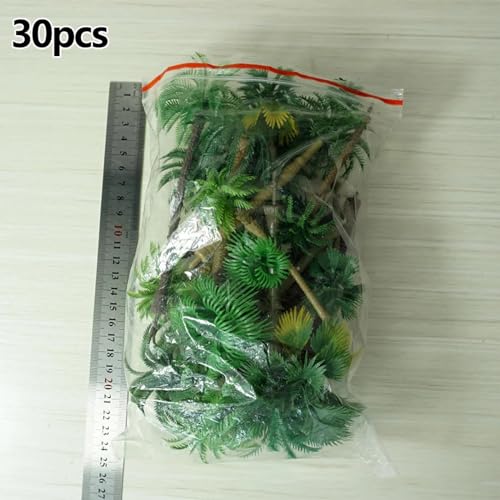 Palmiers miniatures de 9 cm pour maquette et décor ferroviaire tropical (Lot de 30)