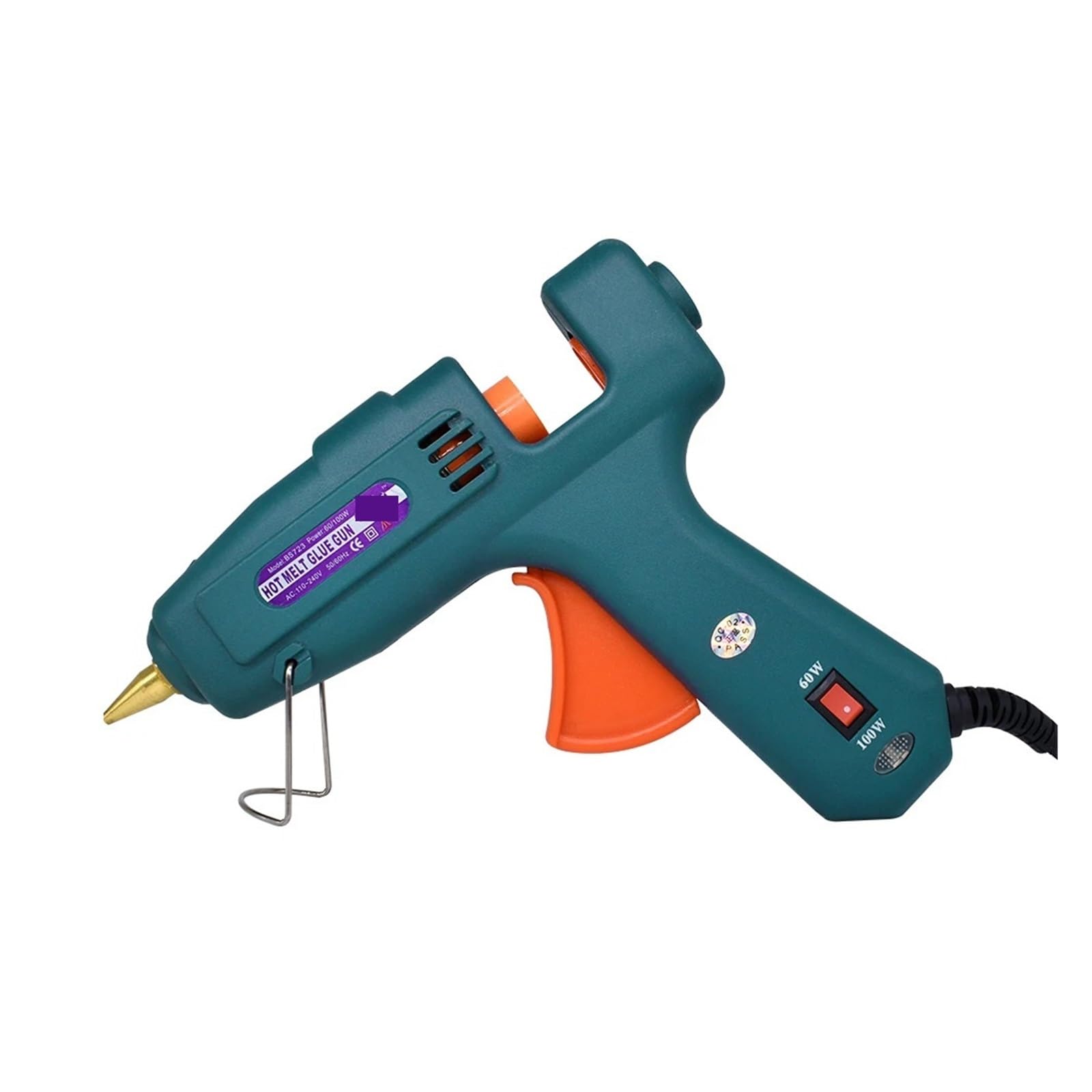 Pistola de pegamento para derretir, para manualidades, reparaciones rápidas en el hogar Pistola de Pegamento Caliente 60/100W Doble potencia pistola de pegamento de fusión de alta temperatura for el h