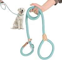 Guia Cachorros Unificada para Adestramento Passeio Pet Cães Resistente Coleira Corda 1,5/1,8 metros (Azul, 8mm*180cm)