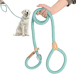 Guia Cachorros Unificada para Adestramento Passeio Pet Cães Resistente Coleira Corda 1,5/1,8 metros (Azul, 8mm*180cm)