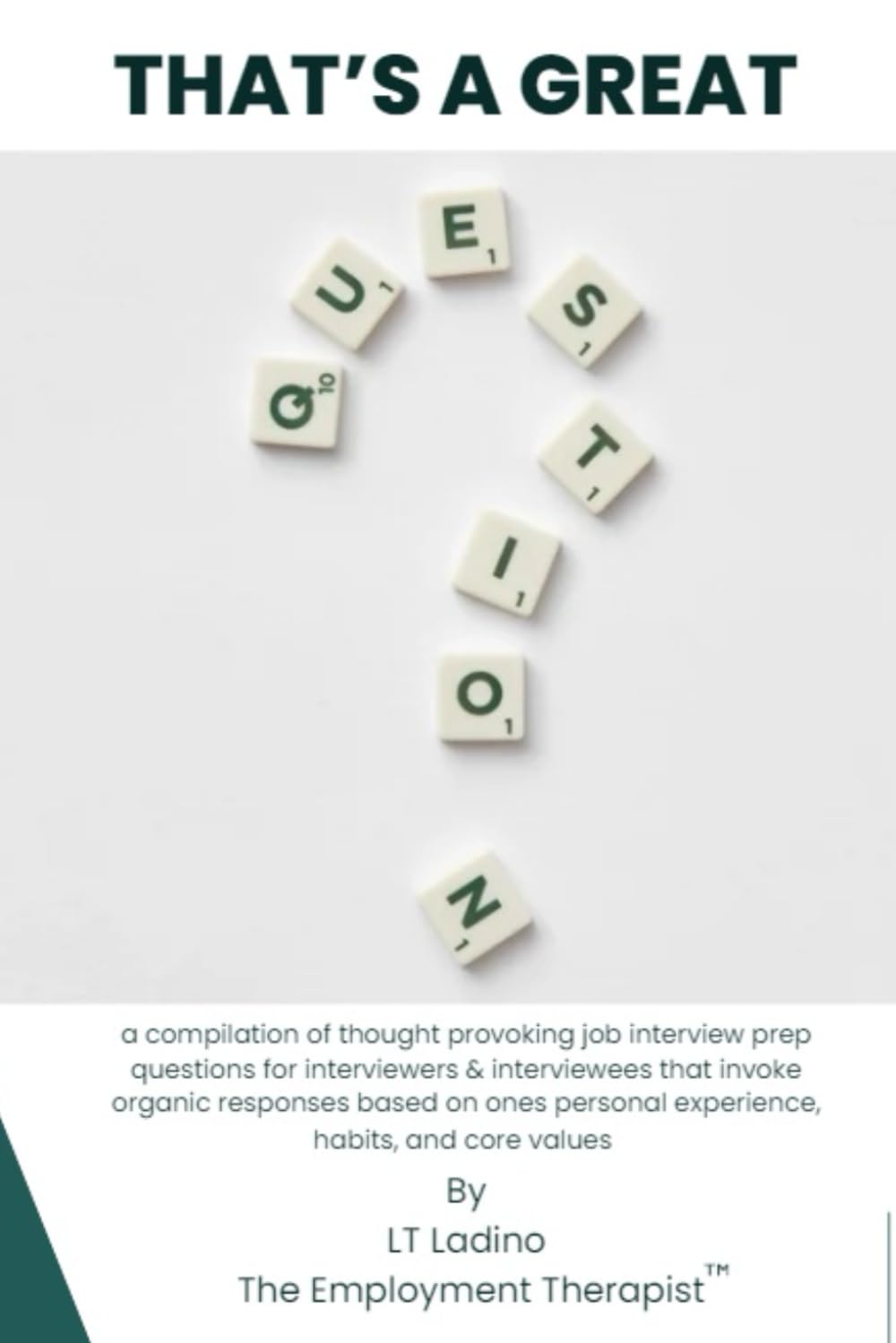 That's A Great Question: a compilation of thought provoking job interview prep questions for interviewers & interviewees that invoke organic responses