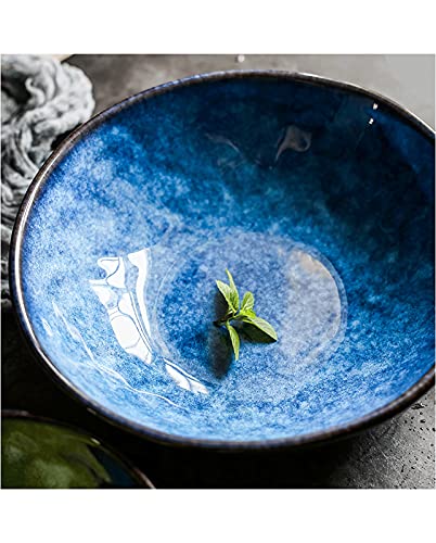 Bol de soupe bleu œil de chat pour soirées ramen maison - 4