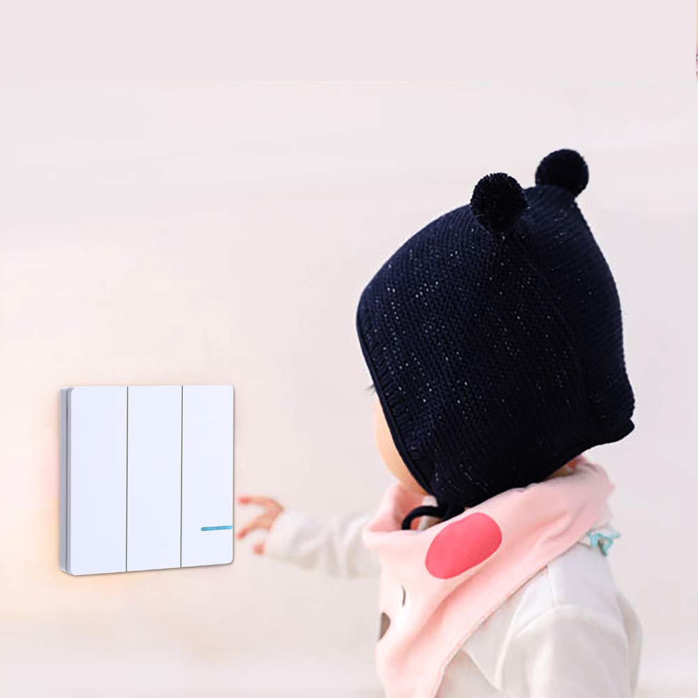 Mengshen Kit De Commutateur De LumièRe Sans Fil - Interrupteur Mural TéléCommandé Idéal Pour Lampes D'Intérieur, Sans Câblage, étanche à L'eau IP54 Et Allant Jusqu'à 100 Pieds