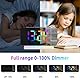 VORRINC Wecker Digital Radiowecker mit 6 Stufen Bildschirmhelligkeit und 4 Projektionshelligkeit Projektionswecker mit Nachtlicht und Schlummerfunktion Wecker mit Projektion FM USB Anschluss
