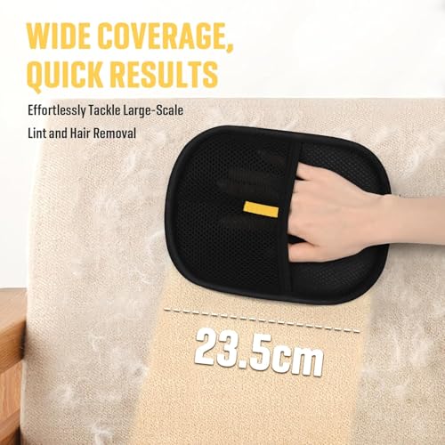 Image of Pet Hair Remover Brushing Gloves - Remove Fur from Clothing, Furniture, Car Seats, Bedding & Upholstery - Reusable Lint Hair Remover for Home, Car Interiors & Pet Owners(2Pcs)