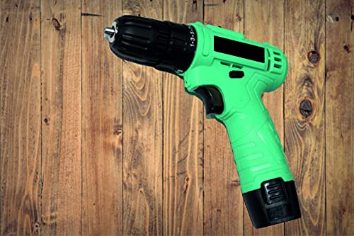Drona Impeccable 10mm Keyless chuck Screw gun with fast charger, LED spot light and 2 Lithium batteries 220W Two Speed Charging Battery Screw Driver Cordless Screwdriver Gun Power Tool MultiColor