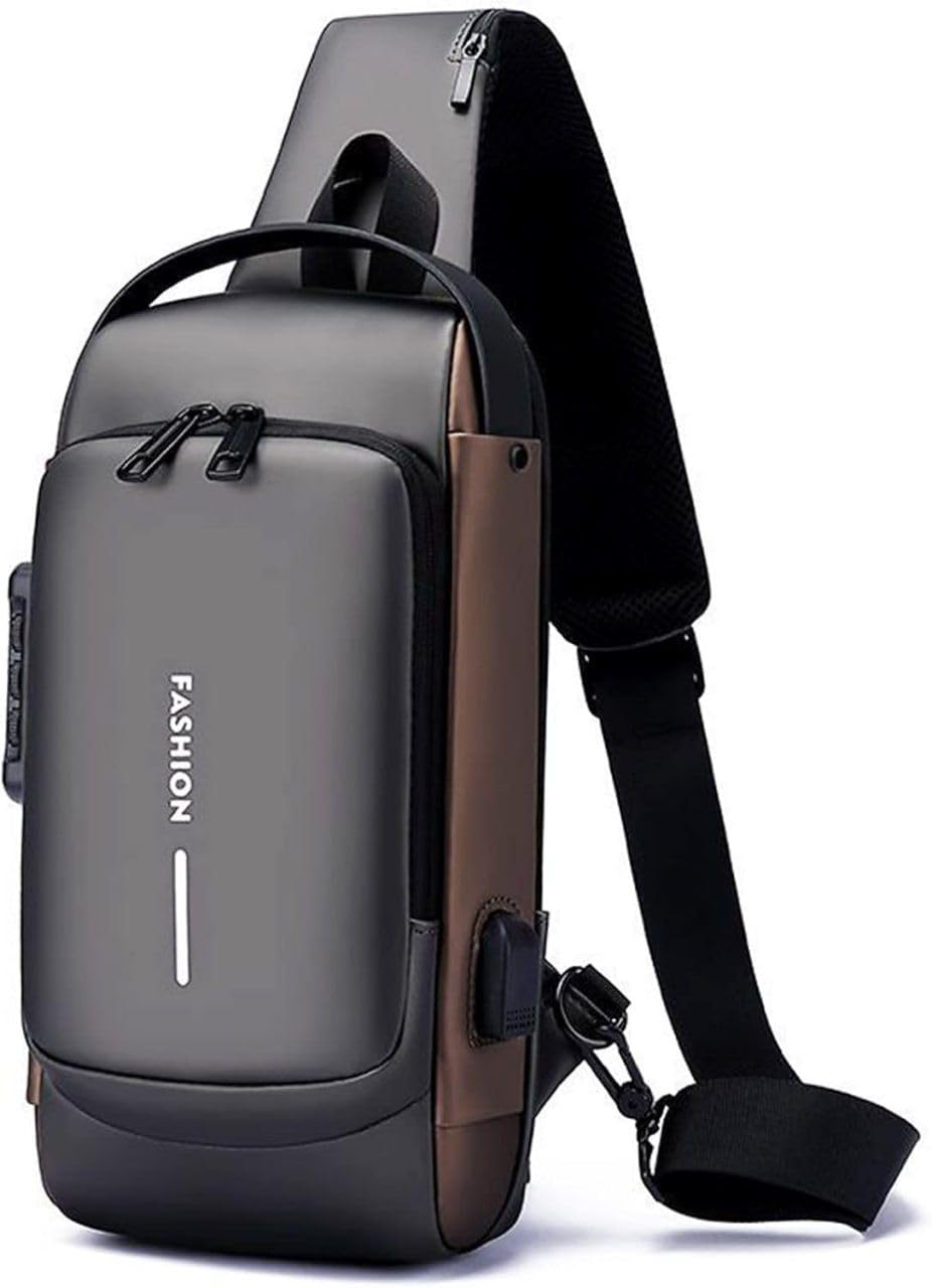 Multifunction Anti-Theft Sling Bag - Password-Protected Crossbody Chest Backpack with USB Charging Port, Lightweight and Durable for Travel, Work, and Everyday Use-image-45