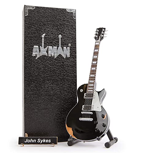 Axman John Sykes (Thin Lizzy/Whitesnake) Réplique de guitare miniature – Cadeaux musicaux – Échelle 1/4 faite à la main - Les Beatles, Paul McCartney, John Lennon, RIngo Starr, George Harrison Axman John Sykes (Thin Lizzy/Whitesnake) Réplique de guitare miniature – Cadeaux musicaux – Échelle 1/4 faite à la main