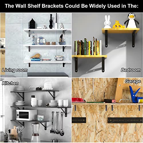 Medach Shelf Brackets 16 Inch X 10 Inch, Heavy Duty Shelf Brackets 4 6 8 10 12 16 20 Inch thumb #6