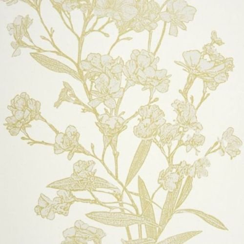 Papier peint floral vert Yellowstone Casadeco pour chambre parentale naturelle