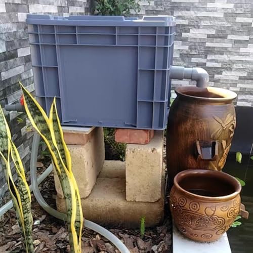 Larrium Filtration Kit - Trójwarstwowy zewnętrzny system obiegu wody odpowiedni do akwariów, stawów i streamerów; DIY zamontować pudełko z filtrem kroplowym - Brak