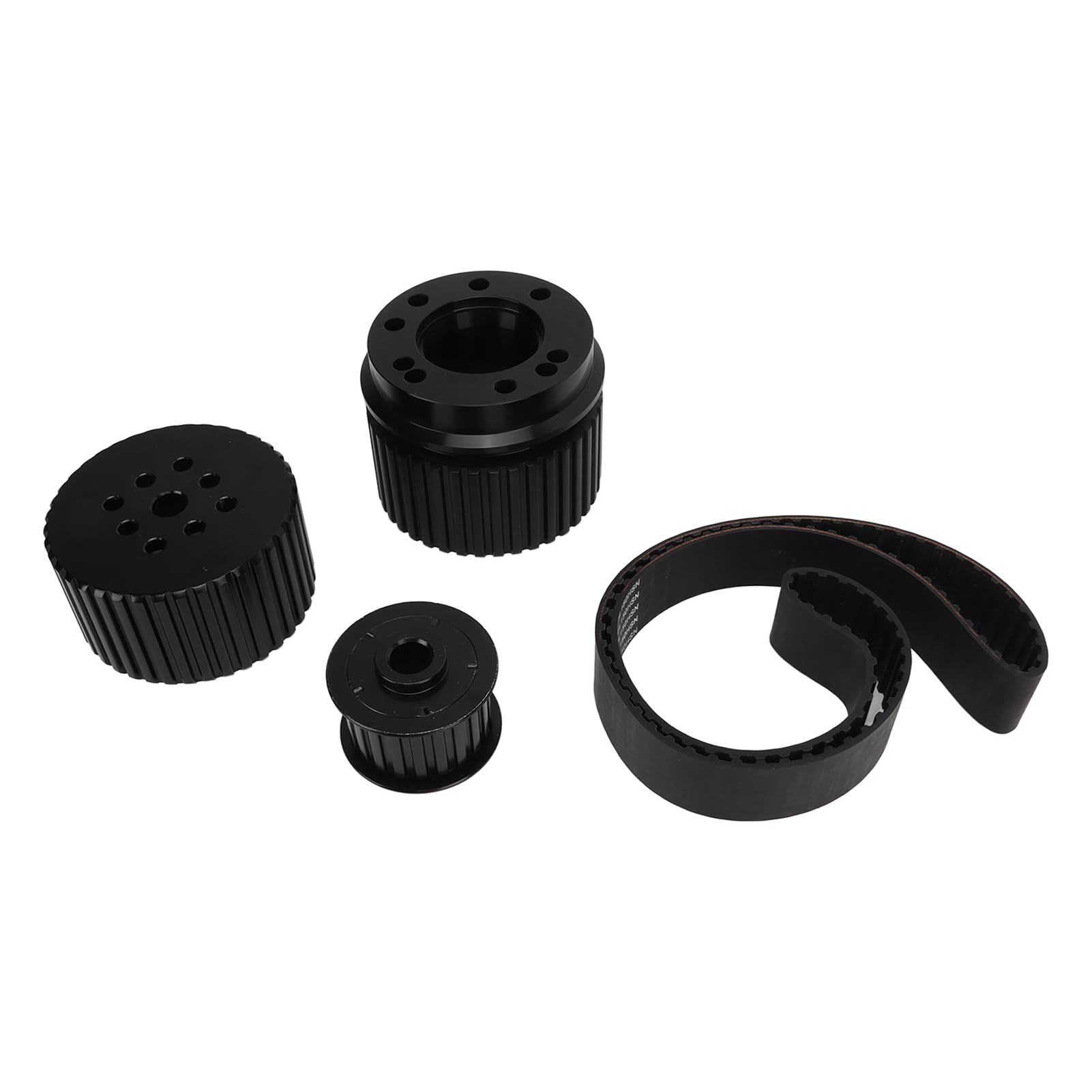 Cocoarm Kit Puleggia Cinghia, Sostituzione Pompa Acqua Lunga in Lega di Alluminio per Motore Chevy 283 305 307, Rapporto 1:1 per Uso Servosterzo
