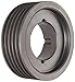 Martin 5 3V 1060 TB Hi-Cap TB Sheave, 3V Belt Section, 5 Grooves, 2517 Bushing required, Class 30 Gray Cast Iron, 10.6" OD, 2340 max rpm, 10.55" Pitch Diameter