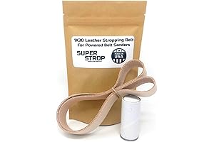 Versatile Sharpening Solution: 1x30-inch Super Strop with White Buffing Compound