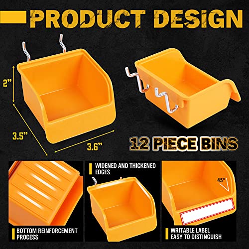 Elead ED70007 260 Piece Pegboard Hooks 1/8 And 1/4 Inch Peg Board Organizer Accessories thumb #1