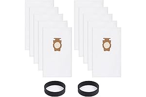 10-Pack Durable and Effective Replacement Vacuum Bags for Kirby Avalir, Compatible with...