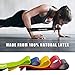 Letsfit Resistance Loop Bands, Resistance Exercise Bands for Home Fitness, Stretching, Strength Training, Physical Therapy, Natural Latex Workout Bands, Pilates Flexbands, 12