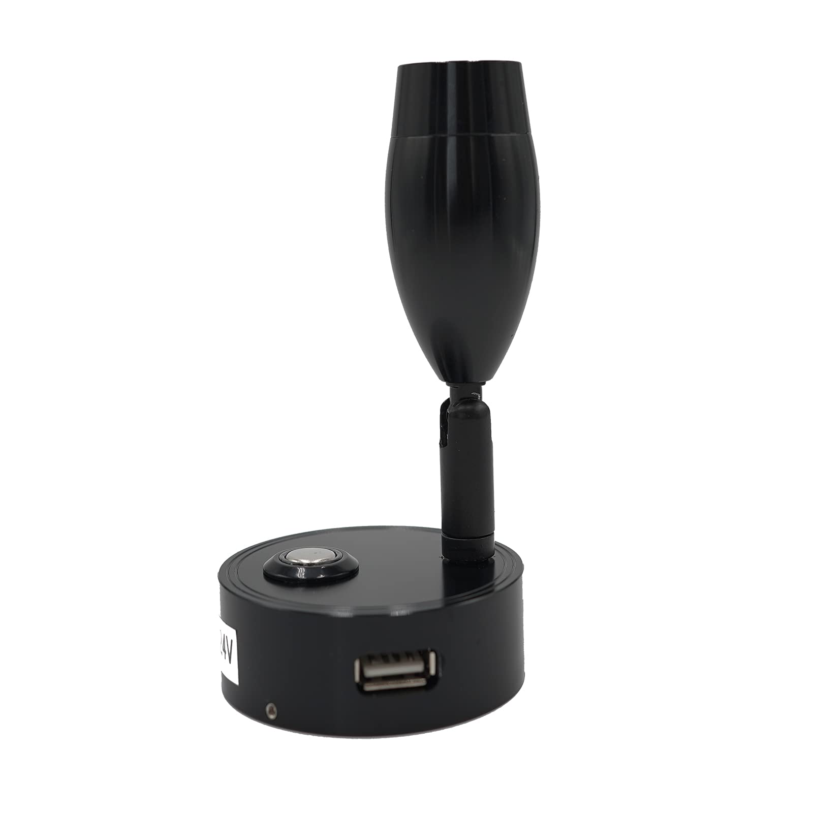 Luce Da Lettura LED 12V Con Porta USB E Dimmer Touch Per Camper, Roulotte, Barca - Orientabile E Regolabile (Nero) - 5