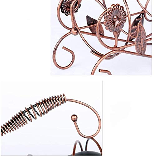 Soporte para botellas de vino moderno de hierro 27x22.5 cm miniatura 4