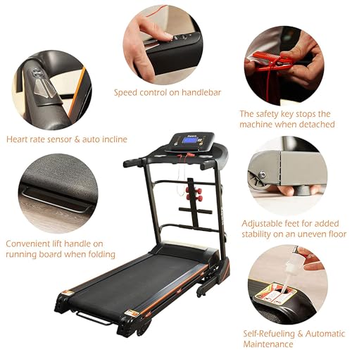 Ksports-Foldable-165-Inch-Cardio-Fitness-Portable-Treadmill-with-Bluetooth-Connectivity-LCD-Display-and-Tracking-Apps-for-Home-Gym-Equipment-Black