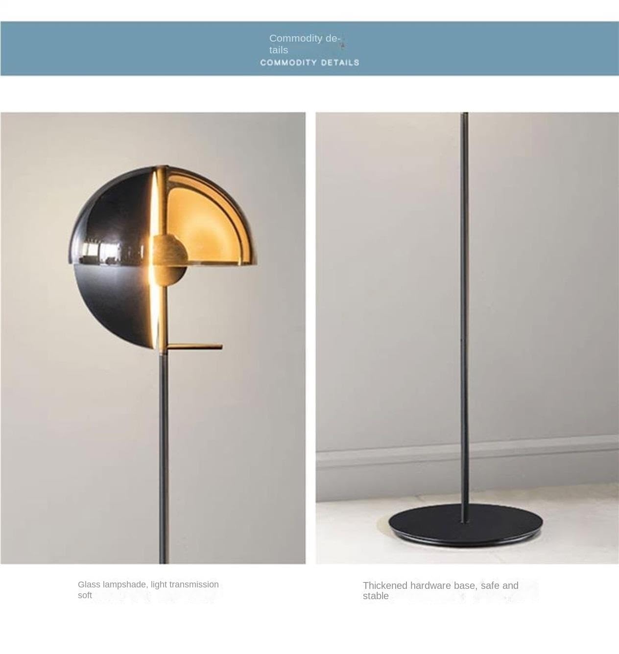 Lampes Pied Lampa Podłogowa W Stylu Industrialnym, Lampka Nocna Do Sypialni Lampy Stojące Salonu