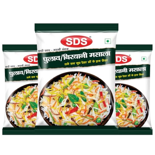 Image of SDS Pulav /Pulao Biryani Masala - 50g (Pack of 3) | Perfect for Biryani, Pulao, Fried Rice & Tawa Pulao | Pure, Aromatic & Natural | No Preservatives or Colors