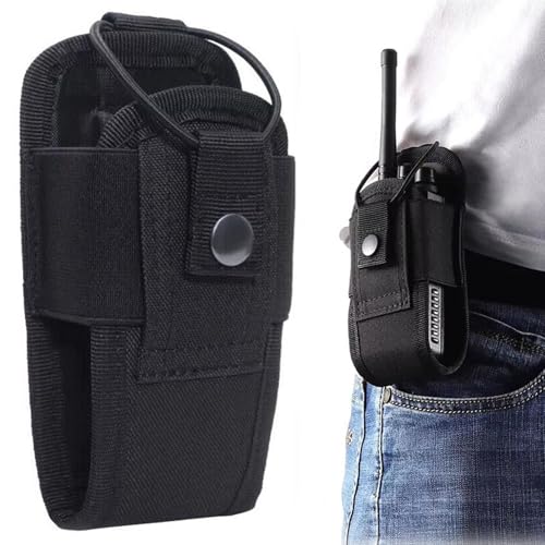 Funda para Walkie Talkie,Carcasa de Nylon para Walkie-Talkie,Walkie Talkie Funda Bolsa,Bolsa para Walkie Talkie,Multifuncional Radio Pouch Case Compatible con Multi-tamaño Walkie-talkies