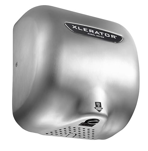 Miniatura 2 de Excel Dryer XLERATOR XL-SB 1.1N - Secador de manos comercial de alta velocidad, cubierta de acero inoxidable cepillado, sensor automático, montaje