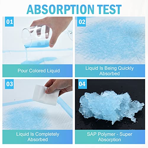 Image of Timoo 100 PCS Disposable Changing Pad Leak-Proof Baby Pets Underpad Bed Table Protector Mat, Soft Non-Woven Fabric, 17 Inches x 13 Inches
