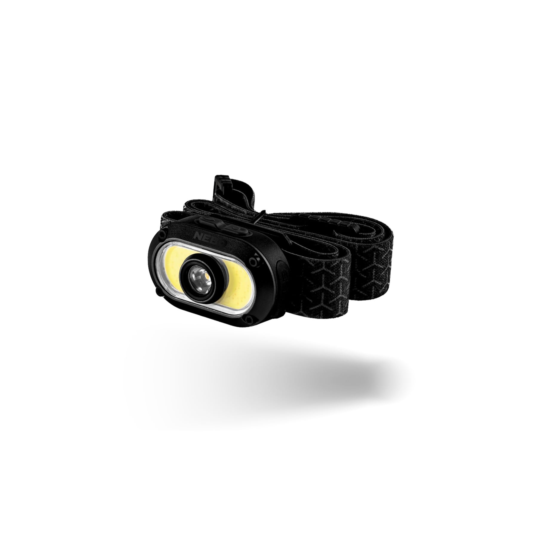 NEBO MYCRO 500+ Head Torch - Rechargeable Headlamp & Cap Light for Runners - Headlight with Strap for Outdoor Activities, Running & Sports, Water Resistant - 500 Lumen (Black)