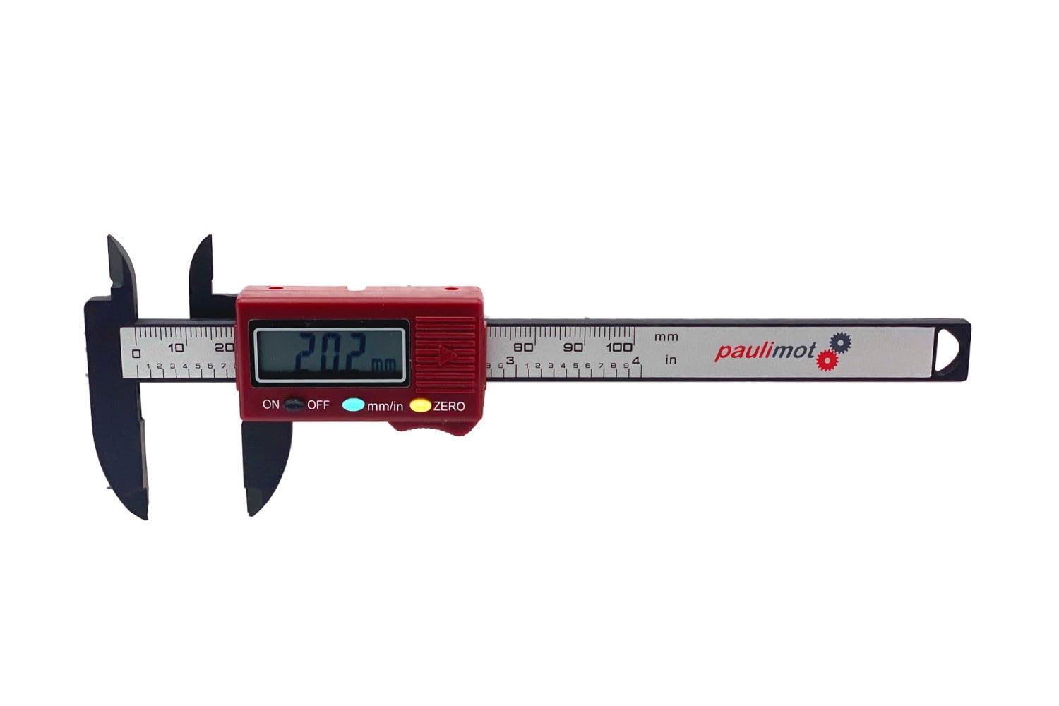 Schieblehre digital mm/inch mit Hartmetall - Meßflächen