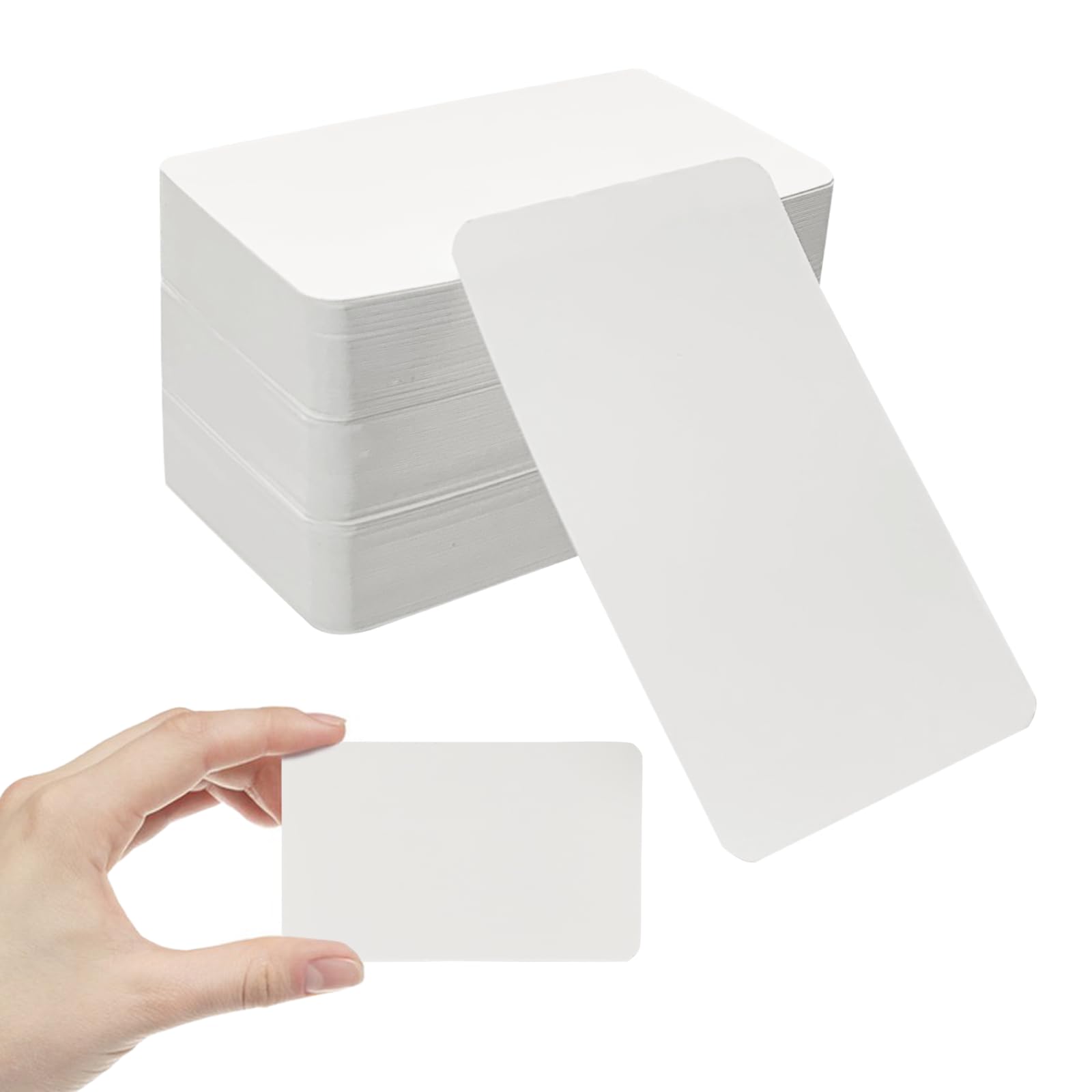 150 Pieces Blank Kraft Paper Cards, 9 x 5.2cm Blank Business Cards