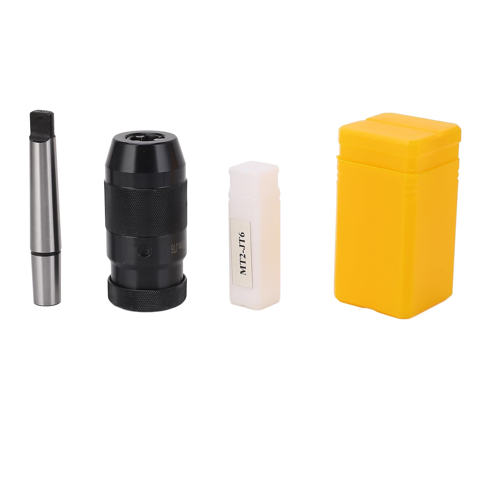 Mandrino per trapano autoserrante 1-16mm Mandrino per trapano manuale senza chiave ad alta precisione con gambo MT2 JT6 Acciaio ad alto tenore di carbonio resistente all'usura per
